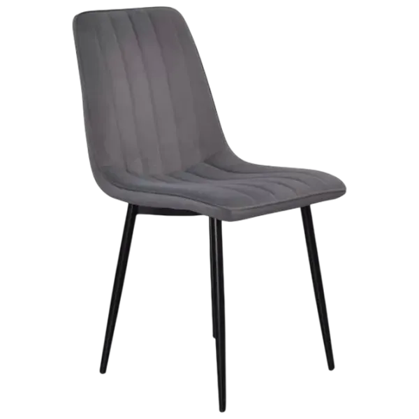 Set masă și scaune Evelin DT 432-1R B + 6 XR-154B Dreptunghiulară / PAL / Dark Gray photo 6