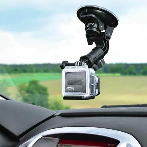 Suport pentru cameră action Hama Suction Mount with Ball Head 360 Black photo 6