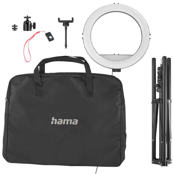 Штатив с круглой лампой Hama SpotLight Steady 120 III 300 мм Черный photo 6