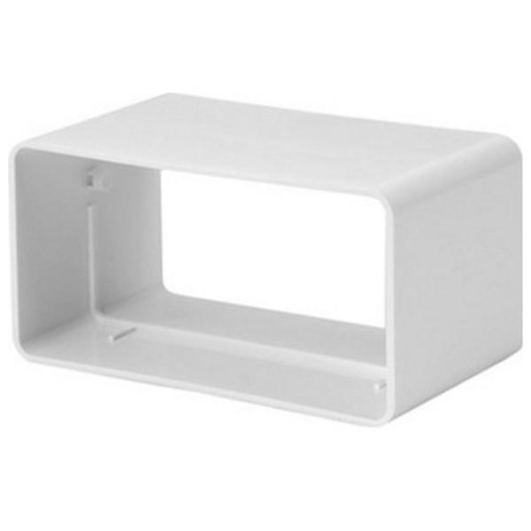 Mufă canal plat de ventilație Europlast KS Plastic / White photo 1