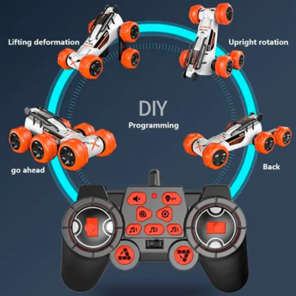 Mașină ChiToys Six Wheleed Stunt Car МЕ03.276  / 2.4 GHz / Black Orange photo 7