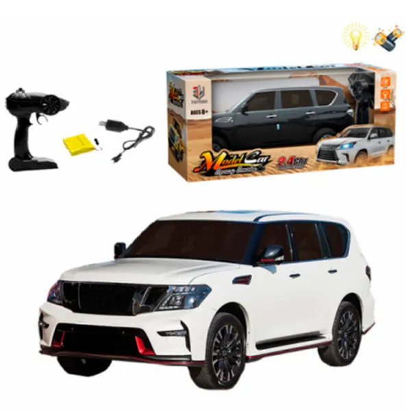 Mașină Optmarket Nissan Patrol Nismo МЕ03.280  / 2.4 GHz / Black White photo 3