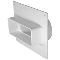 Conector de aeroduct Europlast KFSD Plastic / White