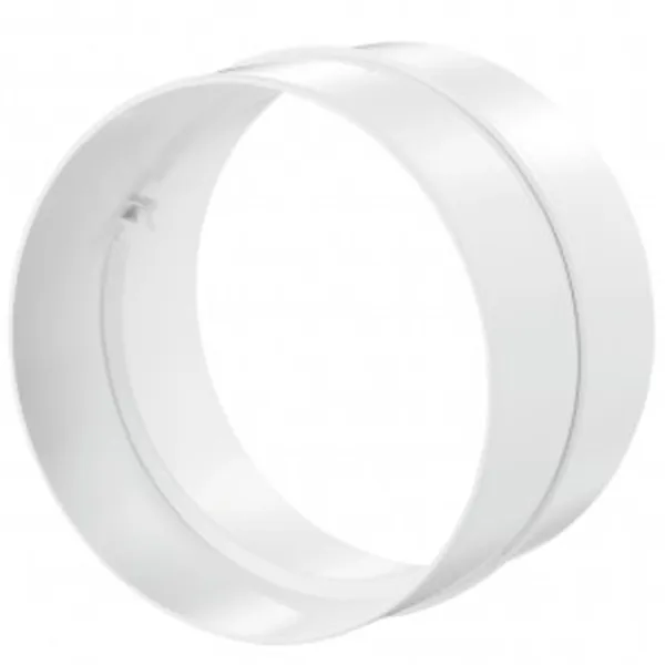 Mufă canal plat de ventilație Europlast AS125 Plastic / White photo 1