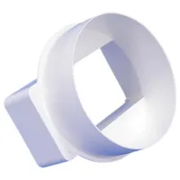 Conector plat și rotund Europlast KSD1 Plastic / White