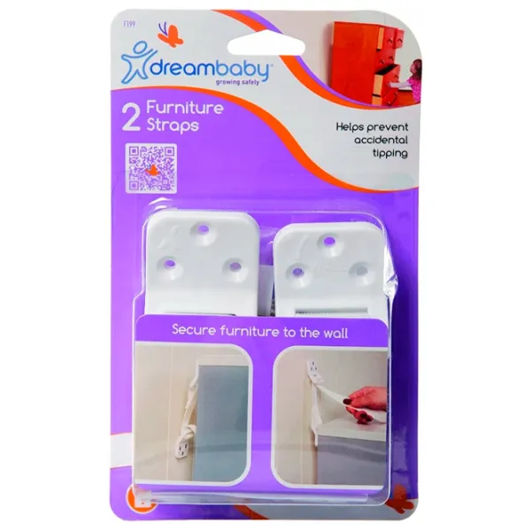 Elemente de protecție și siguranță DreamBaby Furniture Straps Pentru mobilă photo 4