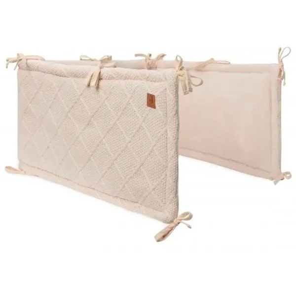 Elemente de protecție și siguranță Jollein Check Knit Oatmeal pentru pătuț photo 1
