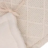 Elemente de protecție și siguranță Jollein Check Knit Oatmeal pentru pătuț photo 3