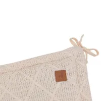 Elemente de protecție și siguranță Jollein Check Knit Oatmeal pentru pătuț photo 4