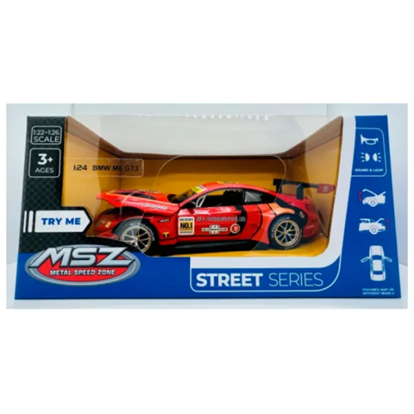 Mașină MSZ BMW M6 GT3 68278M  / / Yellow Red photo 5