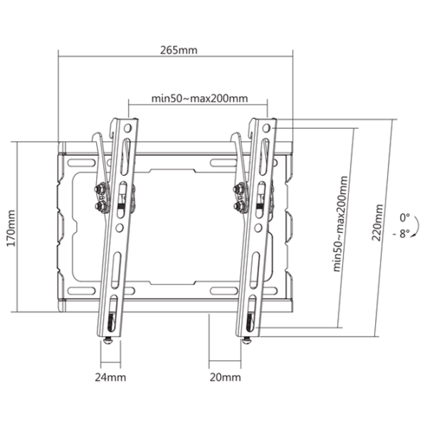Suport TV Kivi BASIC-22T VESA 200 x 200 mm photo 7 Suport TV Kivi BASIC-22T VESA 200 x 200 mm photo 7