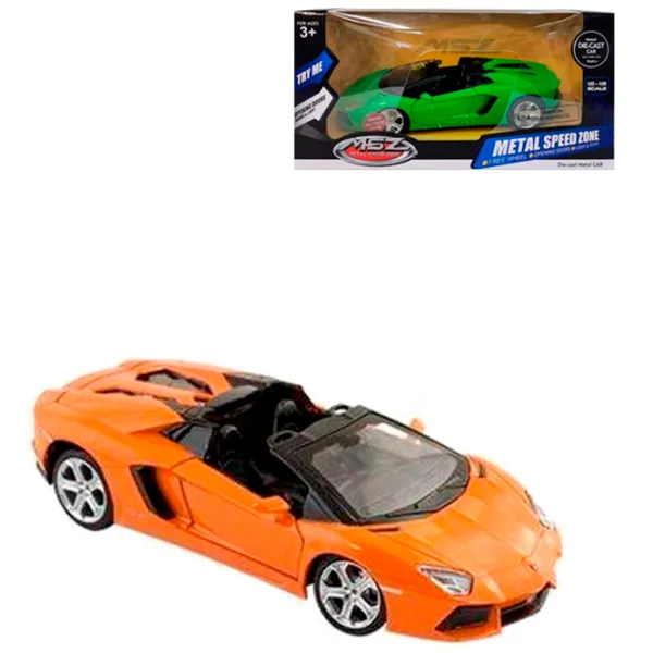 Mașină MSZ Lamborghini Aventador Roadster 68274A  / / Gray Orange photo 5