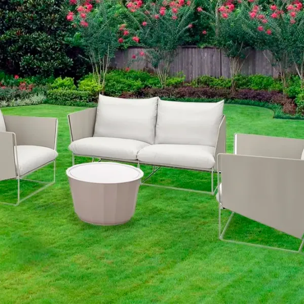 Set mobilă grădină Ikea Havsten/Lagaskar  Spumă poliuretanică / Polipropilenă / Polipropilenă / Beige photo 3