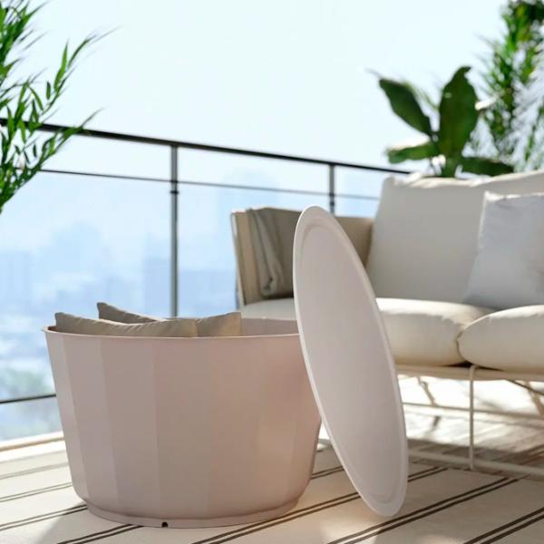 Set mobilă grădină Ikea Havsten/Lagaskar  Spumă poliuretanică / Polipropilenă / Polipropilenă / Beige photo 4