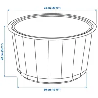 Набор садовой мебели Ikea Havsten/Lagaskar Пенополиуретан / Полипропилен / Полипропилен / Бежевый photo 7