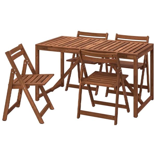 Set mobilă grădină Ikea Nammaro Masiv / Masiv / Masiv / Light Brown photo 1