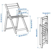 Набор садовой мебели Ikea Nammaro Массив / Массив / Массив / Светло-коричневый photo 6