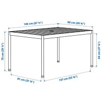 Set mobilă grădină Ikea Segeron/Froson/Duvholmen Oțel / Polipropilenă / Polipropilenă / Dark Green photo 6