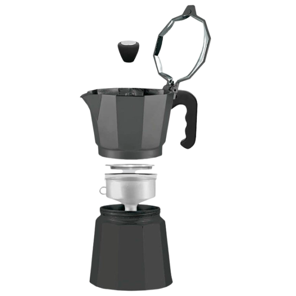 Кофеварка Maestro Mr-1666-9 0.45л / Алюминий / Черный photo 2