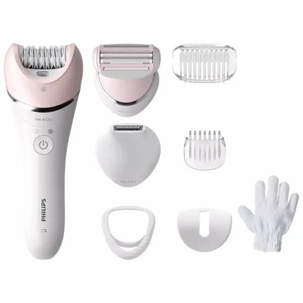 Эпилятор Philips BRE721/00 Сухая/Влажная / Pink Белый Розовый photo 4
