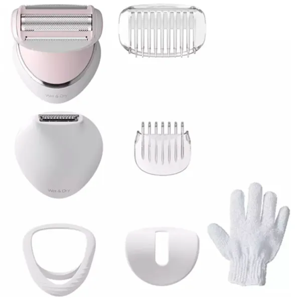 Эпилятор Philips BRE721/00 Сухая/Влажная / Pink Белый Розовый photo 5