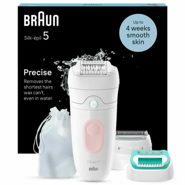 Эпилятор Braun SE5050 Сухая/Влажная / Pink Белый Розовый photo 3