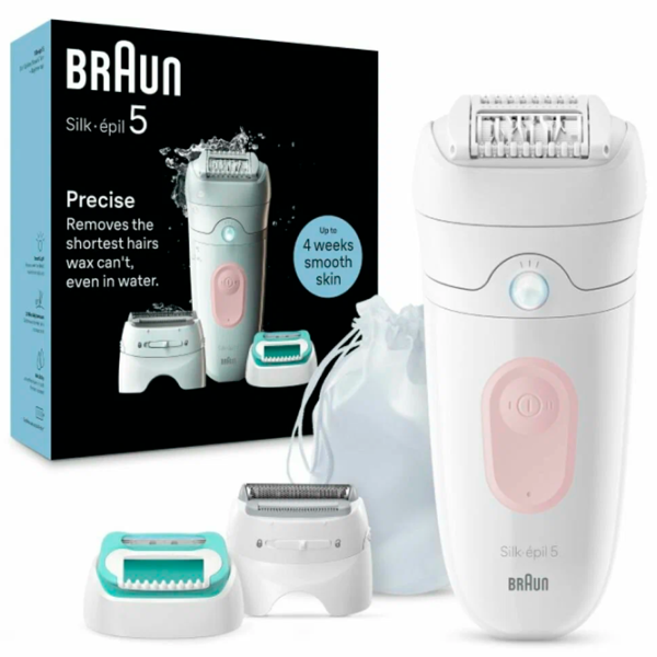 Эпилятор Braun SE5050 Сухая/Влажная / Pink Белый Розовый photo 4