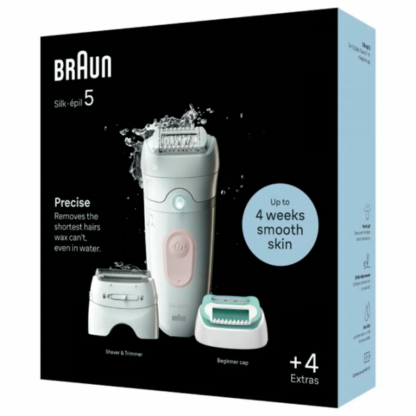 Эпилятор Braun SE5050 Сухая/Влажная / Pink Белый Розовый photo 5