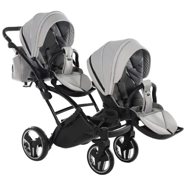 Cărucior pentru copil Junama Duo Slim Basic 05 / Gray photo 4
