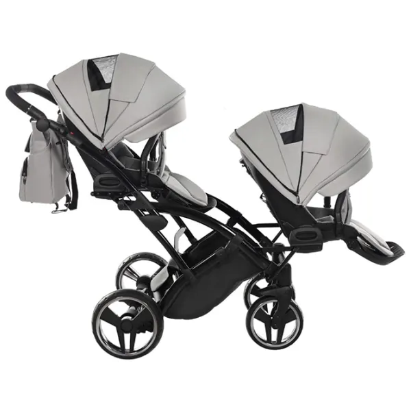 Cărucior pentru copil Junama Duo Slim Basic 05 / Gray photo 7