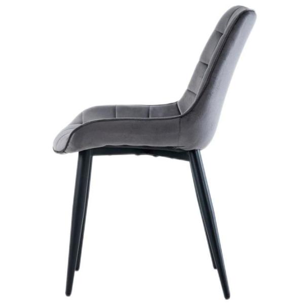 Кухонный стул Xenos James 2.0 Ткань/ Серый Черный photo 4