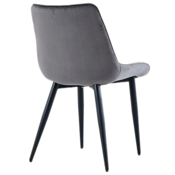 Кухонный стул Xenos James 2.0 Ткань/ Серый Черный photo 5