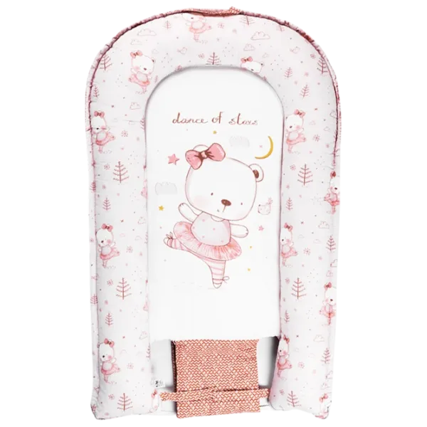 Кокон для новорожденных Babynest Premium (PM.101552/15) Хлопок/ White Розовый photo 1