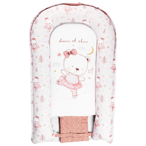Кокон для новорожденных Babynest Premium (PM.101552/15) Хлопок/ White Розовый photo 1