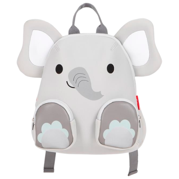 Ghiozdan pentru copii Qplay Kindy Elephant  / Red Gray /  photo 1