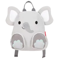 Ghiozdan pentru copii Qplay Kindy Elephant  / Red Gray / 
