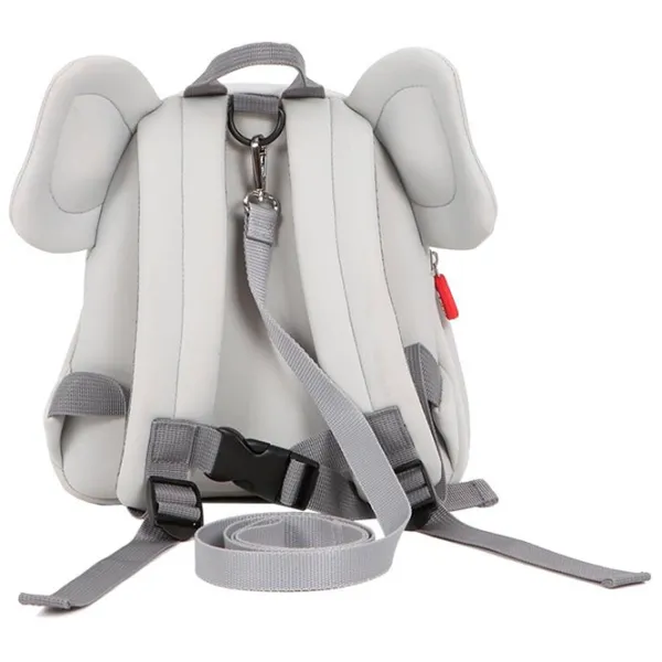 Ghiozdan pentru copii Qplay Kindy Elephant  / Red Gray /  photo 3