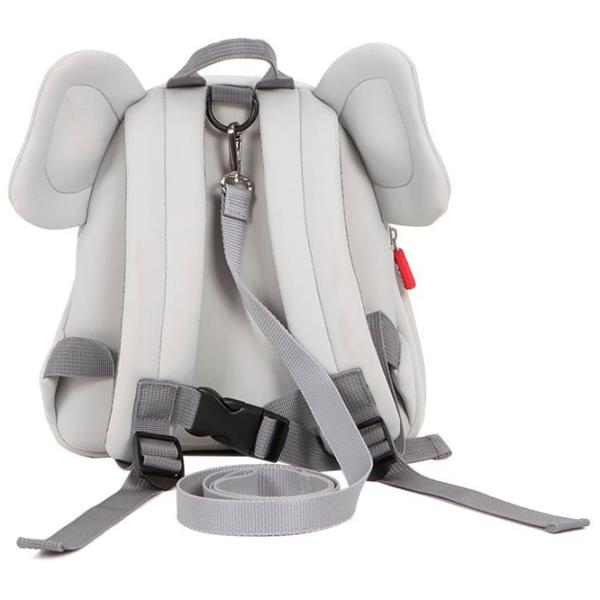 Ghiozdan pentru copii Qplay Kindy Elephant  / Red Gray /  photo 3