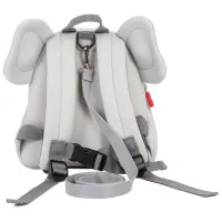 Ghiozdan pentru copii Qplay Kindy Elephant / Red Gray / photo 3