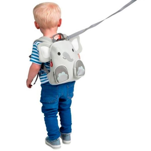 Ghiozdan pentru copii Qplay Kindy Elephant  / Red Gray /  photo 5