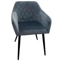 Кухонный стул Xenos Philip Ткань/ Серый Черный