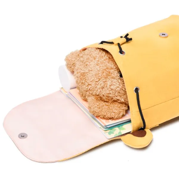 Ghiozdan pentru copii Qplay Kindy Giraffe  / Brown Yellow /  photo 3