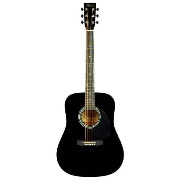 Chitară acustică Flame FG029-41 BK Set 4/4, Dreadnought, Black photo 7