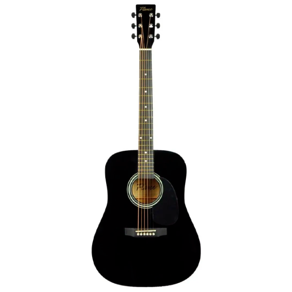 Chitară acustică Flame FG029-41 BK Set 4/4, Dreadnought, Black photo 7