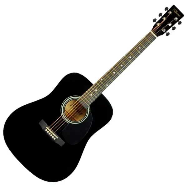 Chitară acustică Flame FG029-41 BK Set 4/4, Dreadnought, Black photo 10