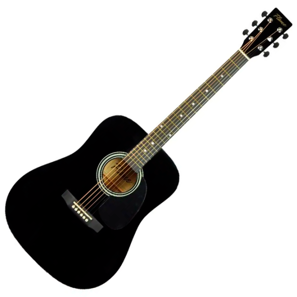 Chitară acustică Flame FG029-41 BK Set 4/4, Dreadnought, Black photo 10