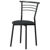 Scaun de bucătărie Xenos Mia Piele artificială/ Black Black