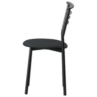 Scaun de bucătărie Xenos Mia Piele artificială/ Black Black photo 2