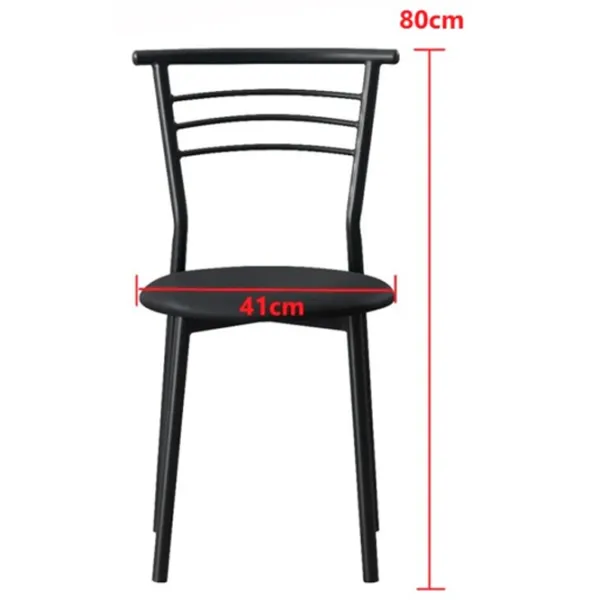 Scaun de bucătărie Xenos Mia Piele artificială/ Black Black photo 4 Scaun de bucătărie Xenos Mia Piele artificială/ Black Black photo 4