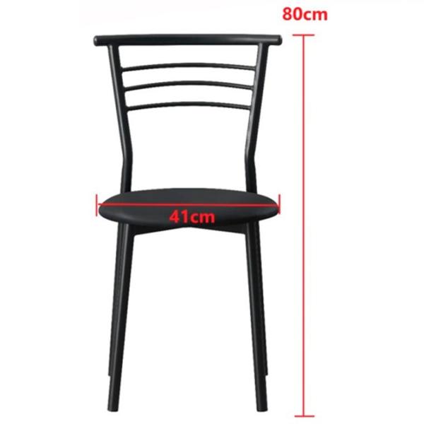 Scaun de bucătărie Xenos Mia Piele artificială/ Black Black photo 4 Scaun de bucătărie Xenos Mia Piele artificială/ Black Black photo 4